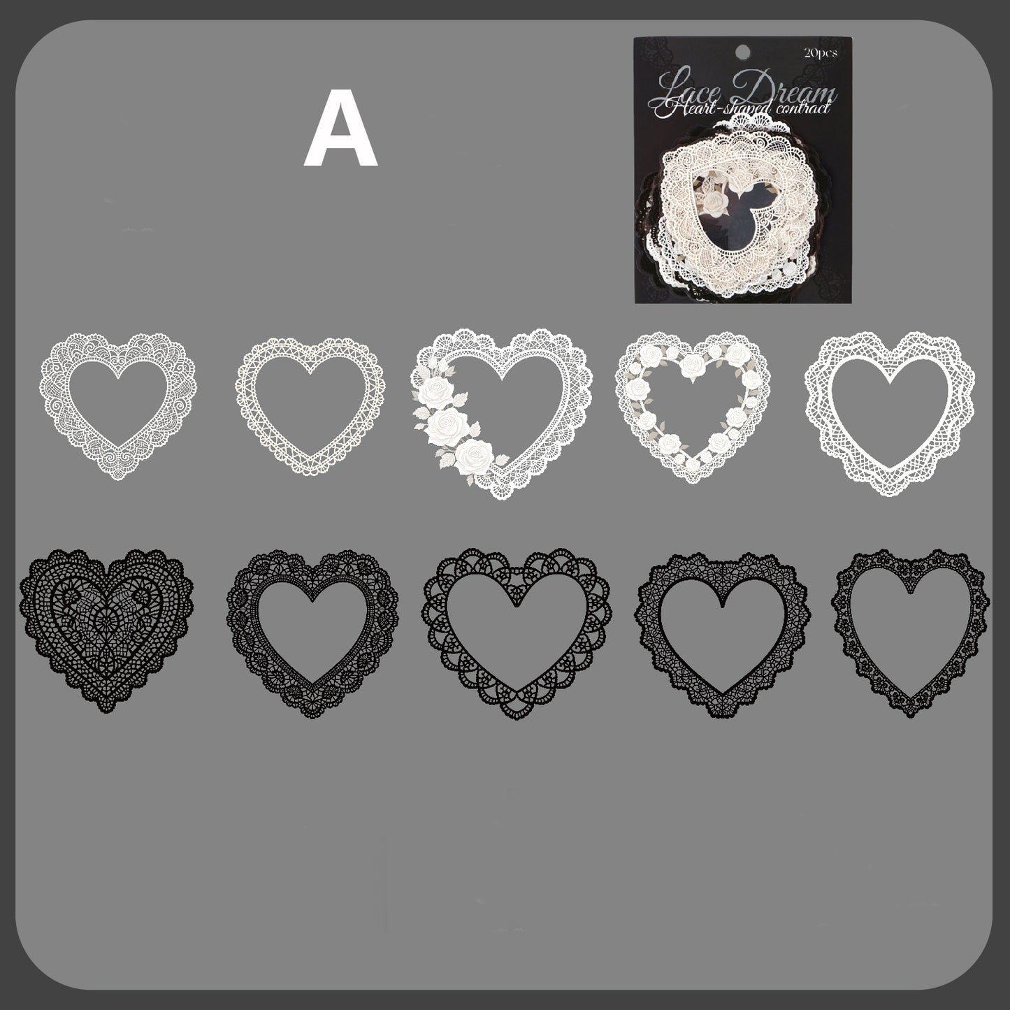 Lace Dream Sticker 20pcs