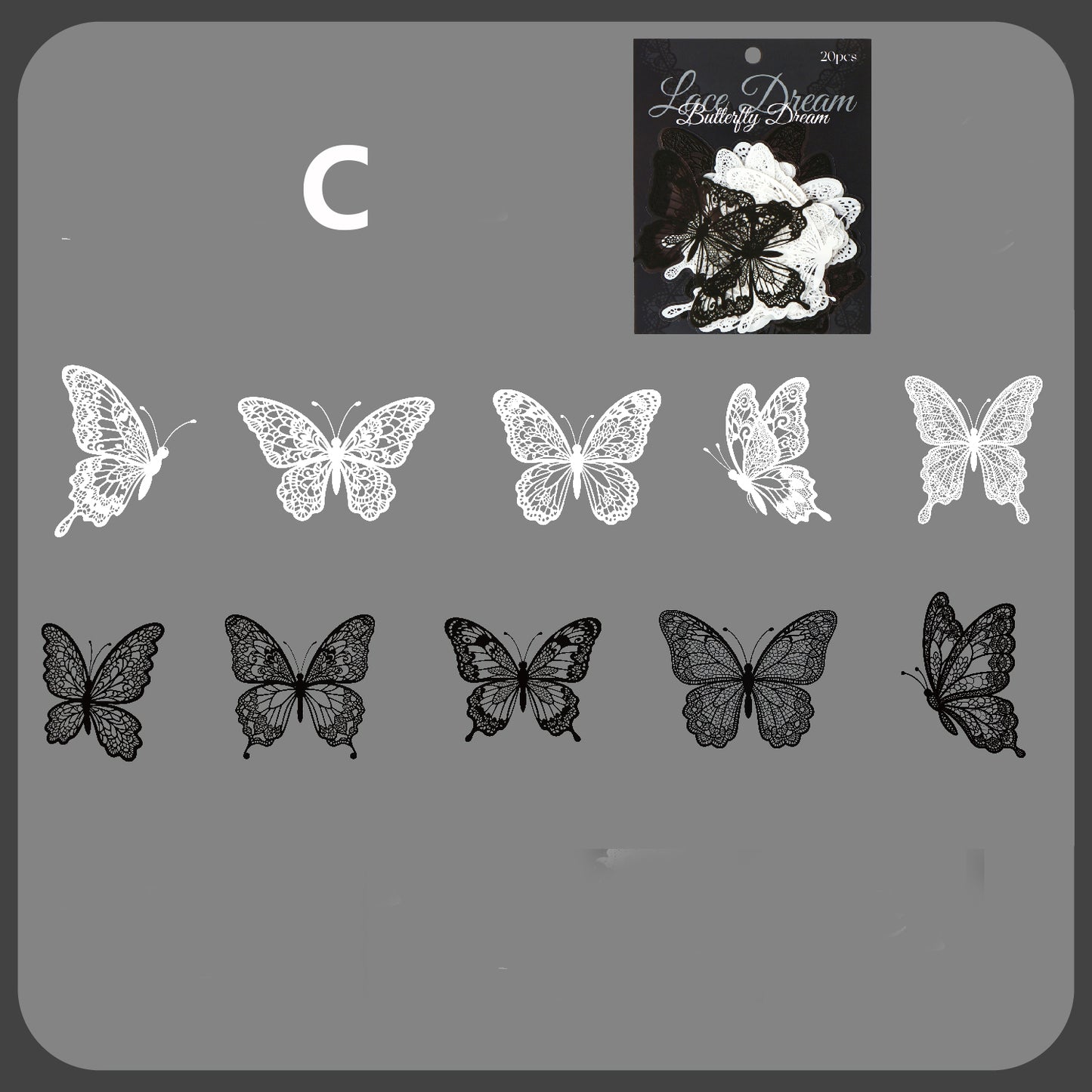 Lace Dream Sticker 20pcs