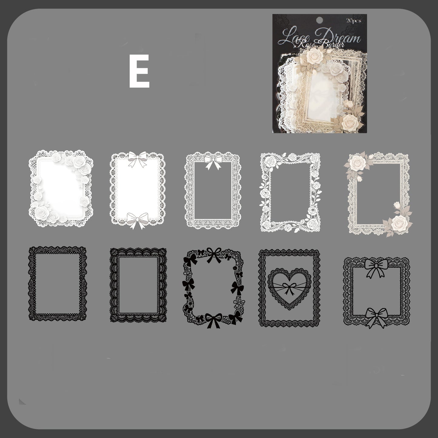 Lace Dream Sticker 20pcs