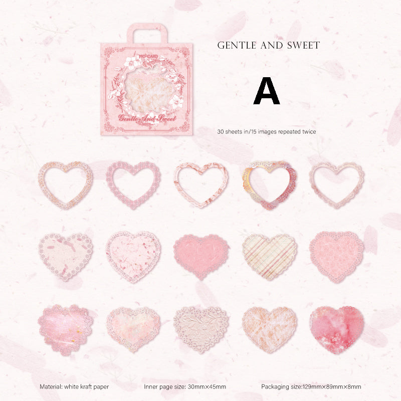 Lace Light Serier Sticker 30pcs