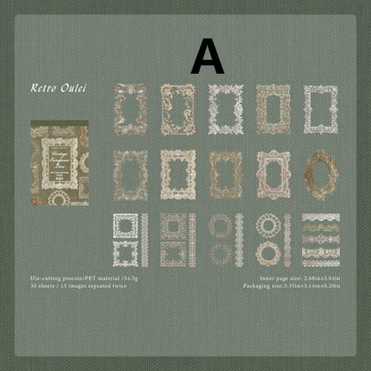 Lace Museum Sticker 30pcs