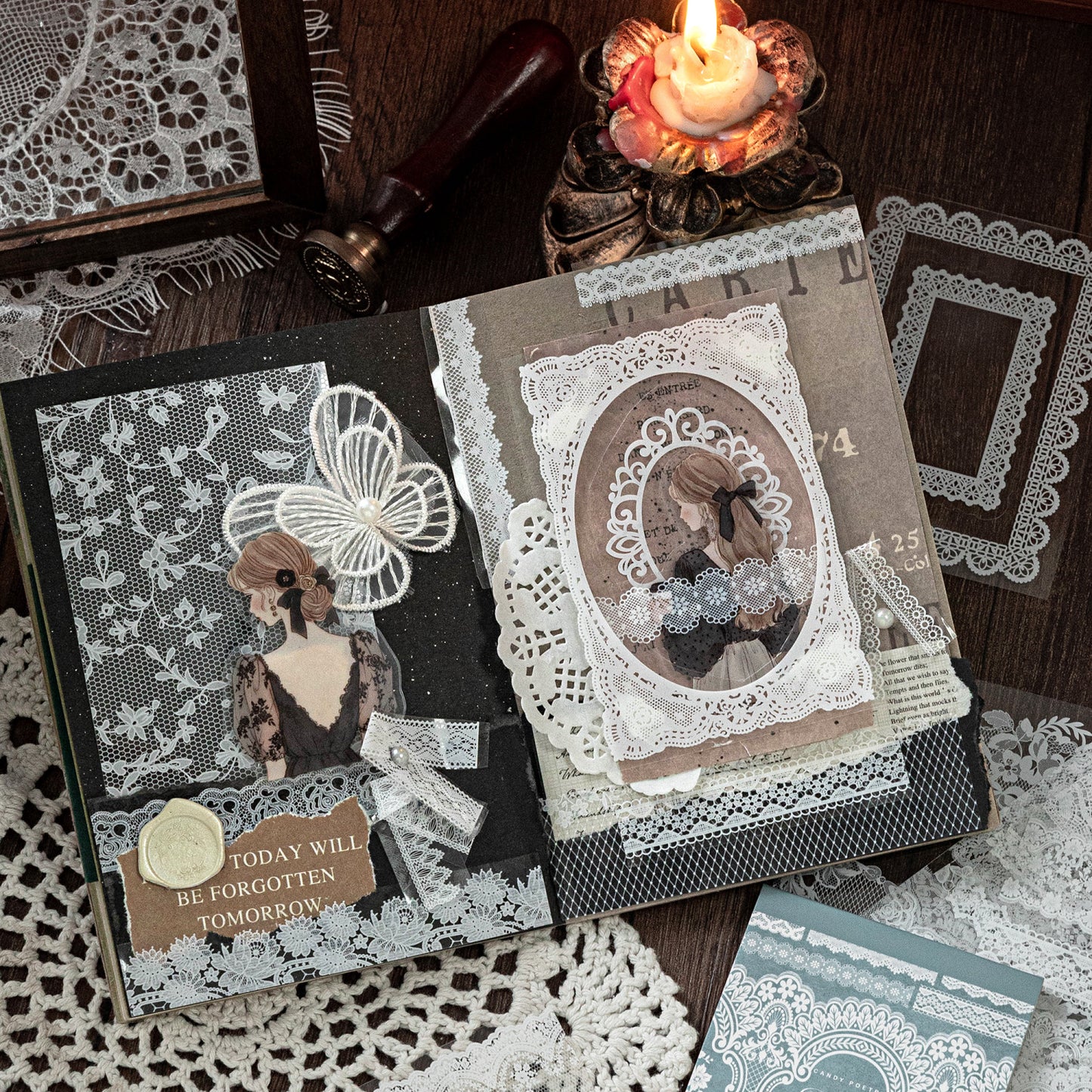 Lace Museum Sticker 30pcs