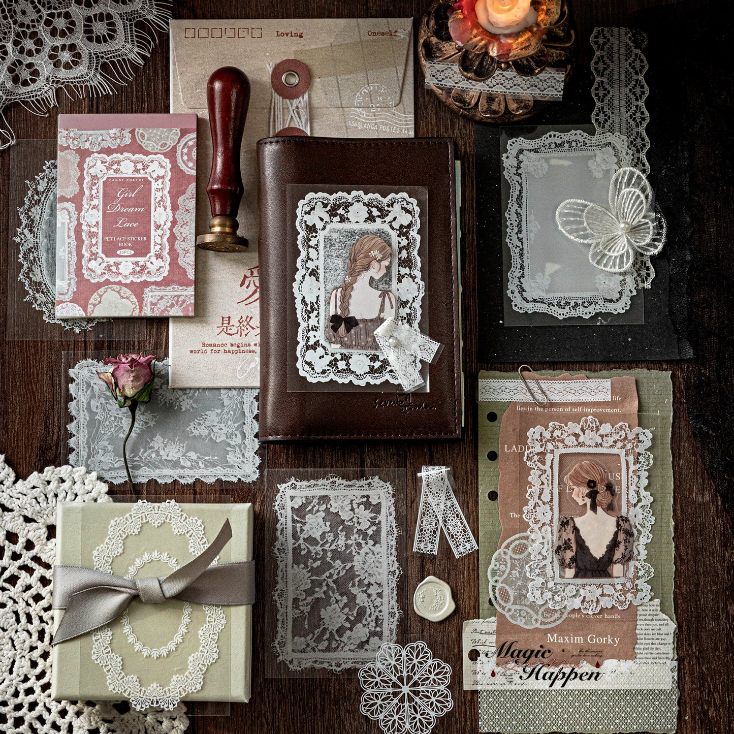 Lace Museum Sticker 30pcs