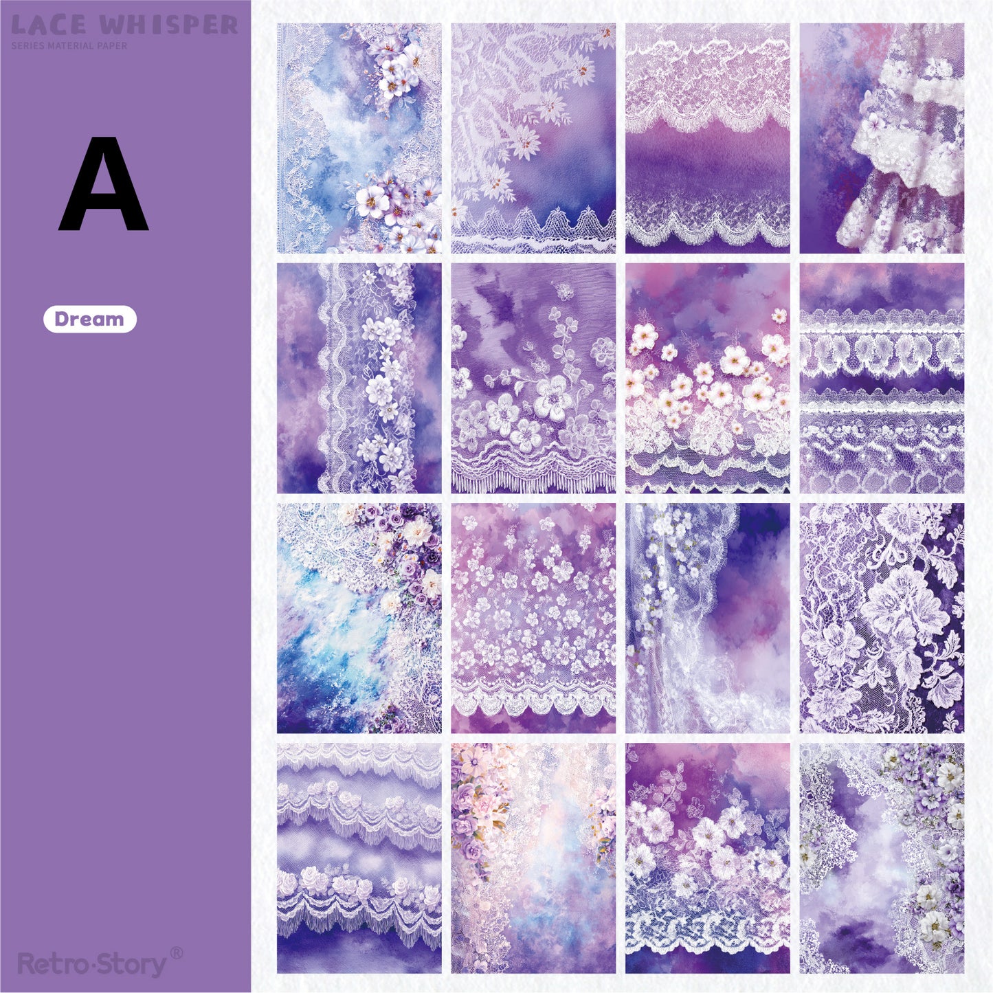 Lace Whispering Paper 32pcs