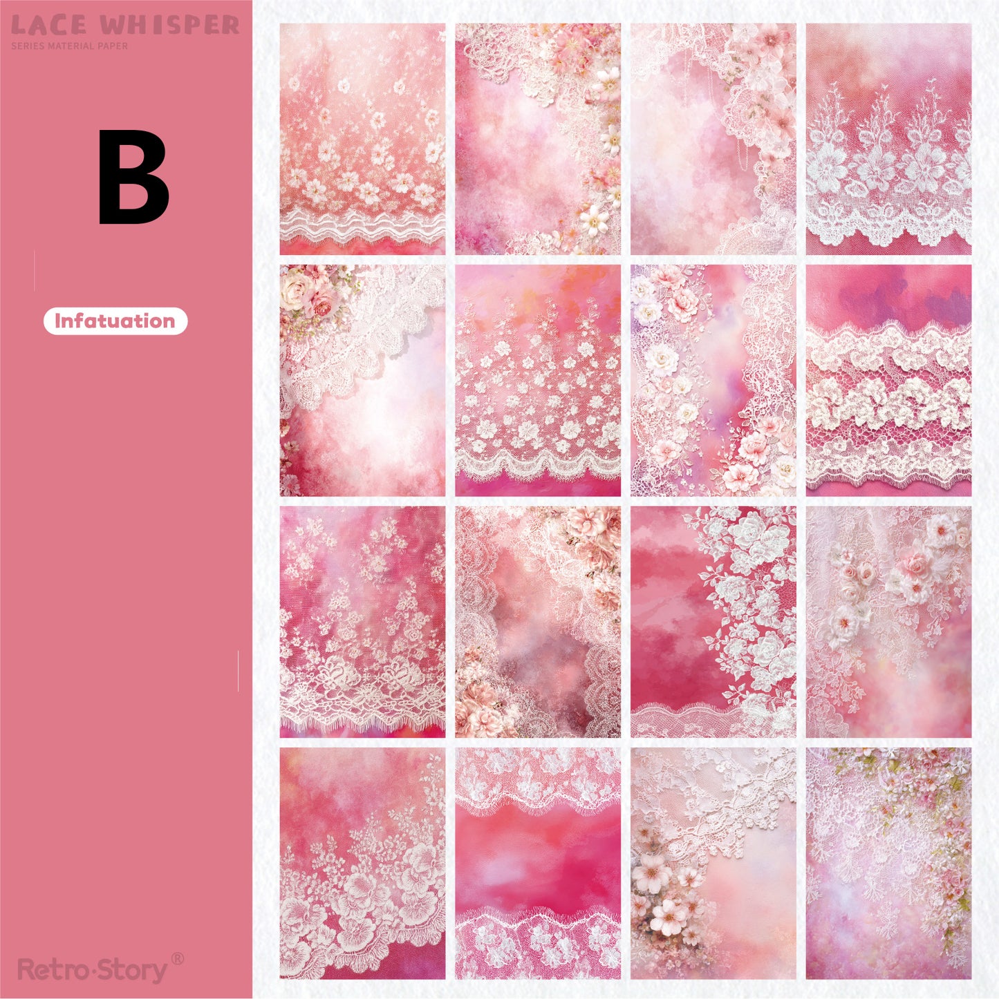 Lace Whispering Paper 32pcs