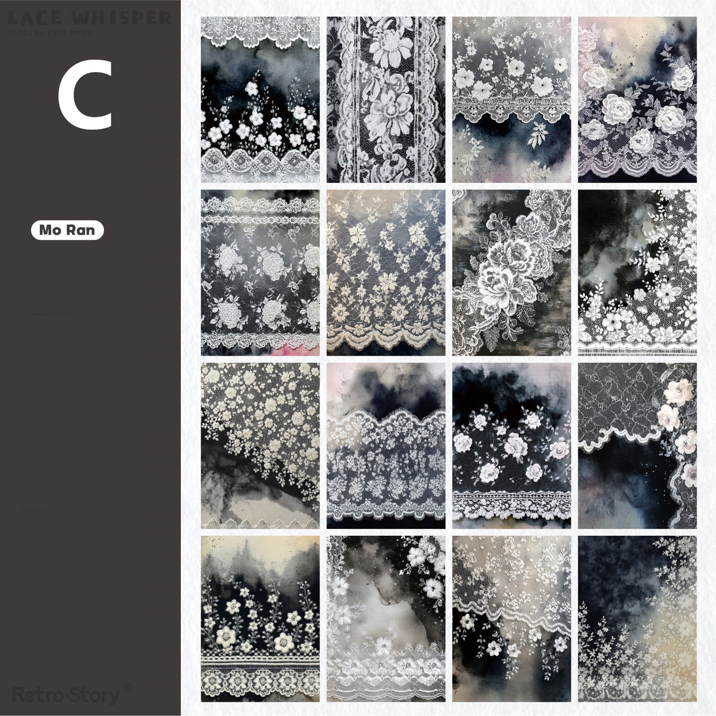 Lace Whispering Paper 32pcs
