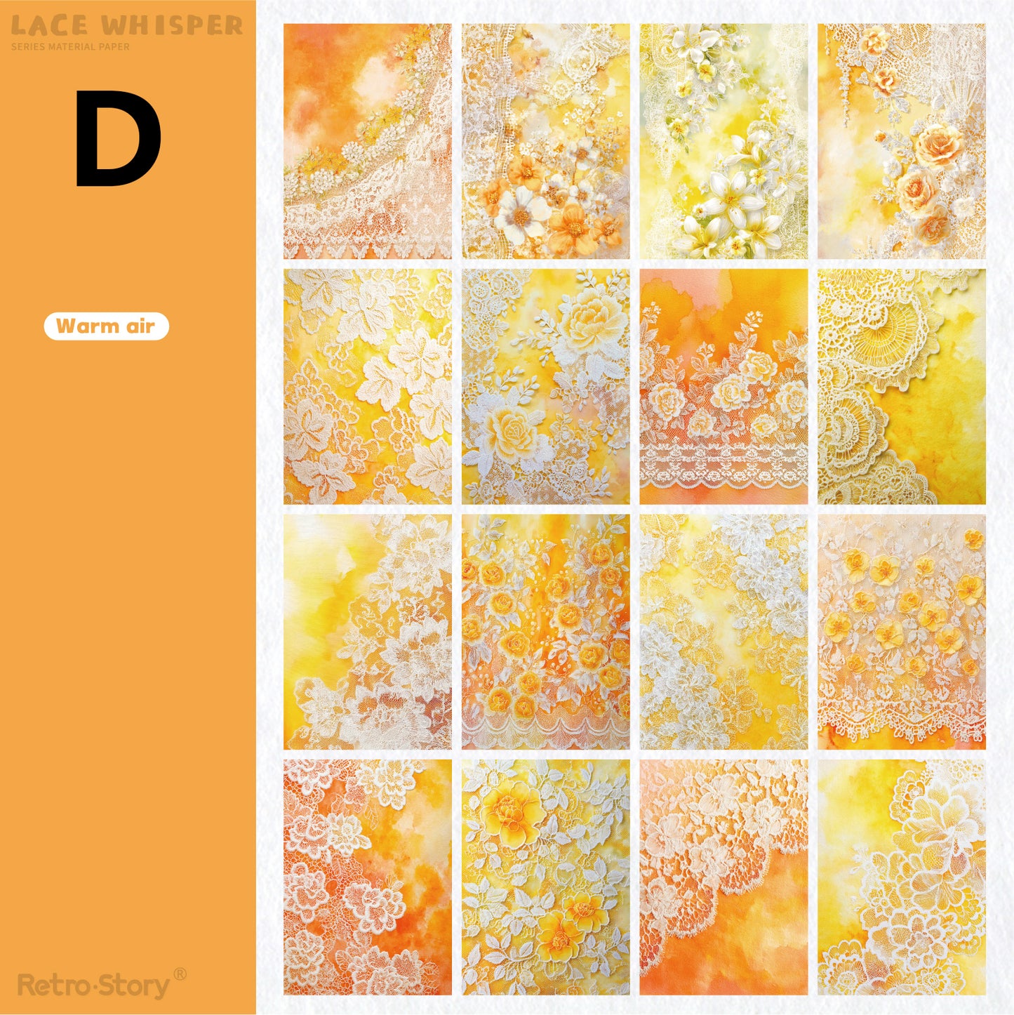 Lace Whispering Paper 32pcs