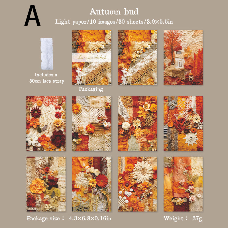 Lace Workshop Paper 30pcs
