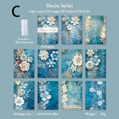Lace Workshop Paper 30pcs