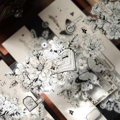 5.5cm*100cm Die-cutting Language of Flowers Tape