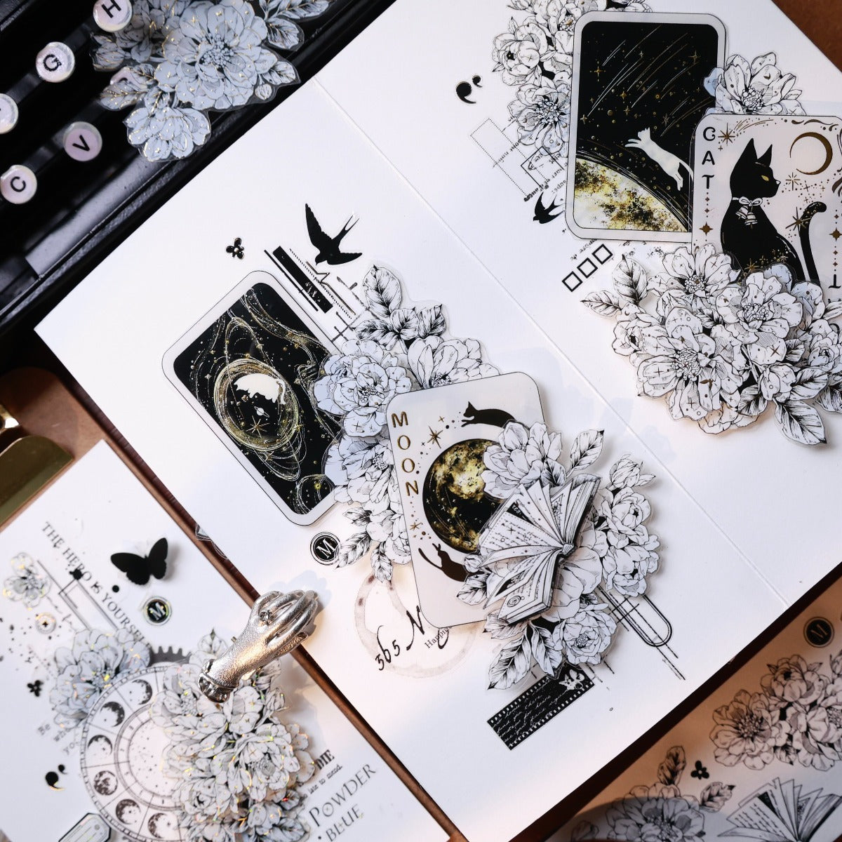 5.5cm*100cm Die-cutting Language of Flowers Tape