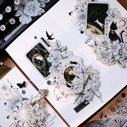 5.5cm*100cm Die-cutting Language of Flowers Tape