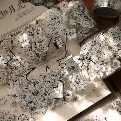 5.5cm*100cm Die-cutting Language of Flowers Tape