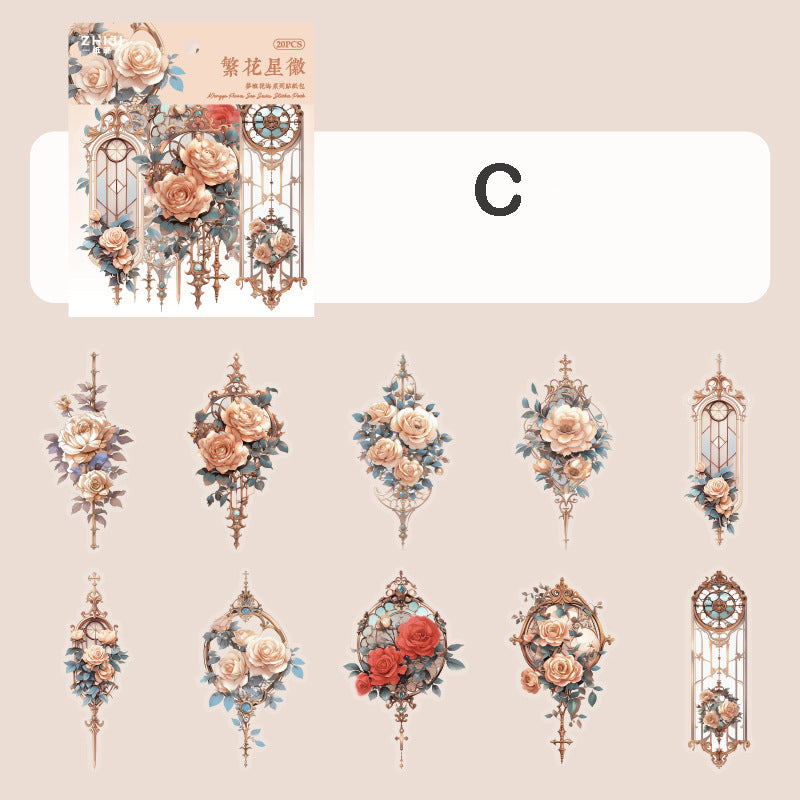 Lantau Flower Sea Stickers 20pcs