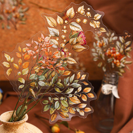 Large Size Flower Shadow Sticker 20pcs