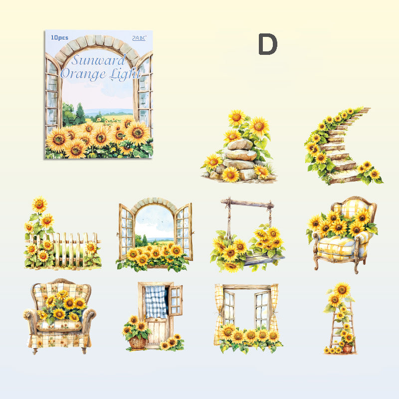 Large Size Garden Dream Stickers 10pcs