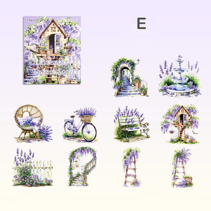 Large Size Garden Dream Stickers 10pcs