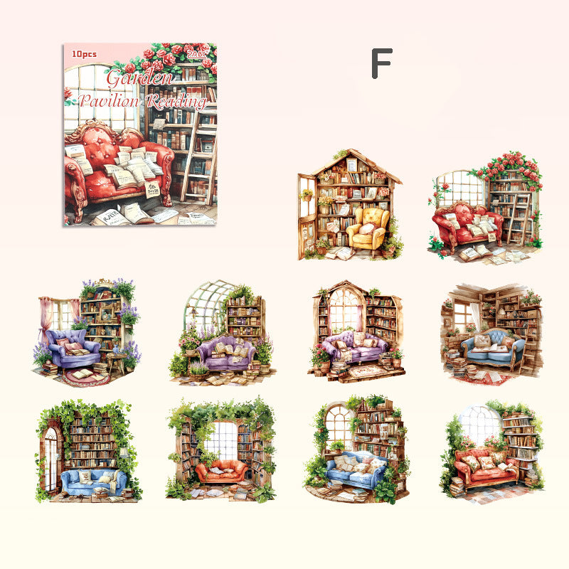 Large Size Garden Dream Stickers 10pcs