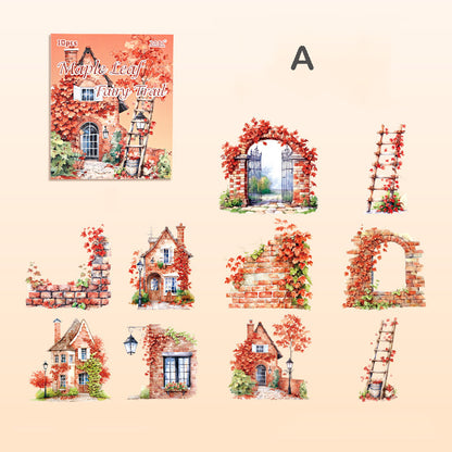 Large Size Garden Dream Stickers 10pcs