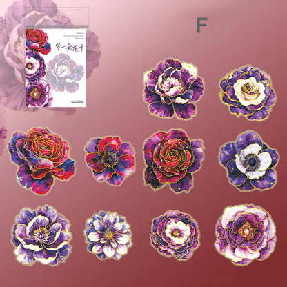 Large Size Wait For A Flower To Bloom Stickers 10pcs