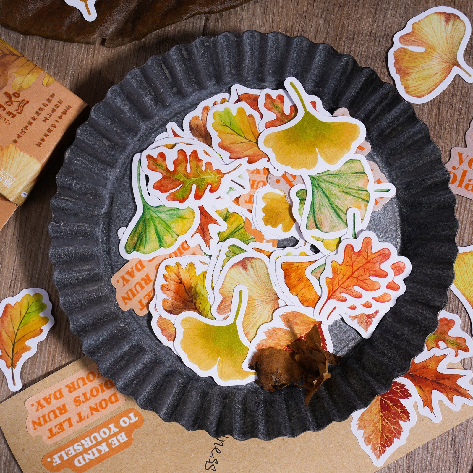 Late Autumn Leaves Stickers 46pcs