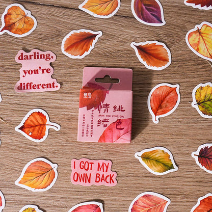 Late Autumn Leaves Stickers 46pcs