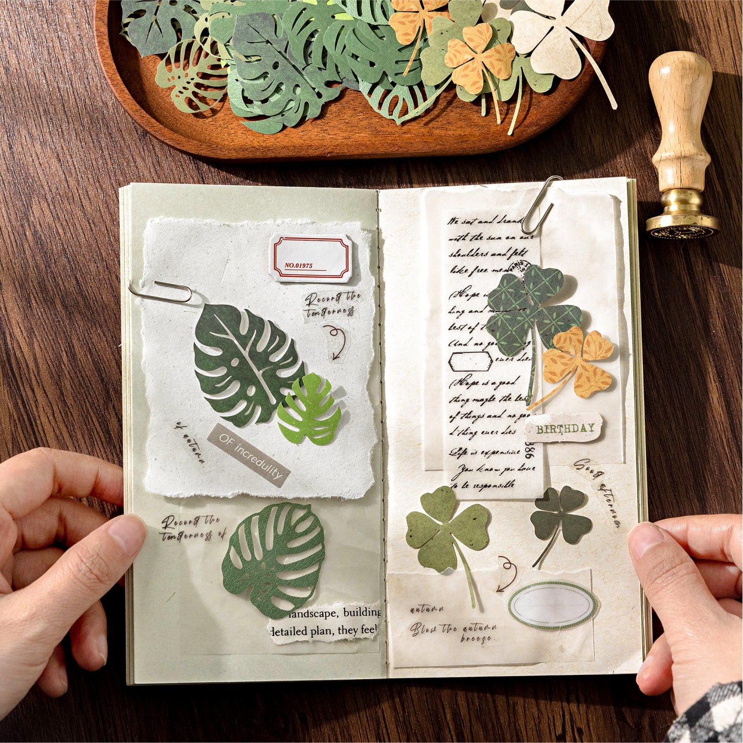 Leaf Picking Sticker 30pcs