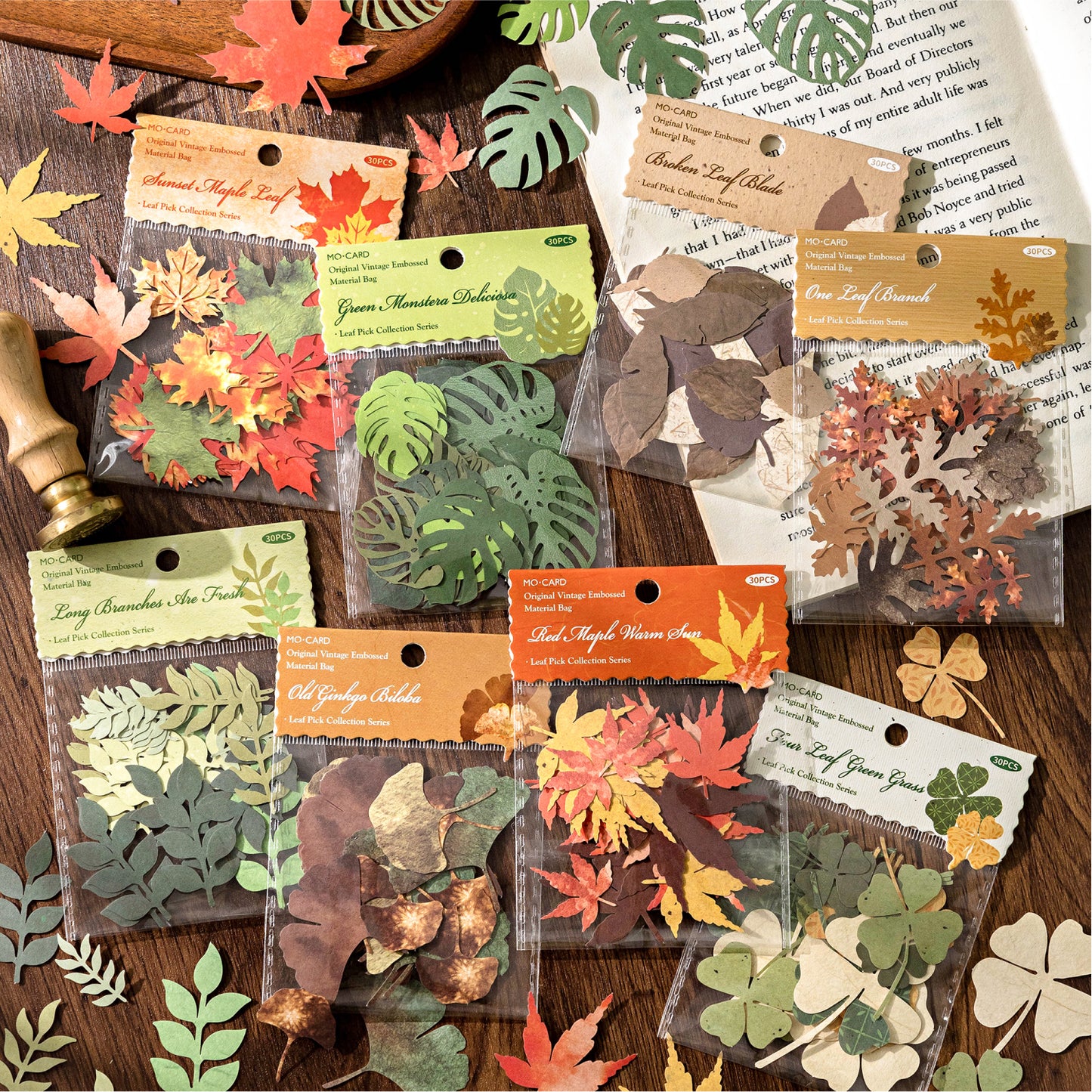 Leaf Picking Sticker 30pcs