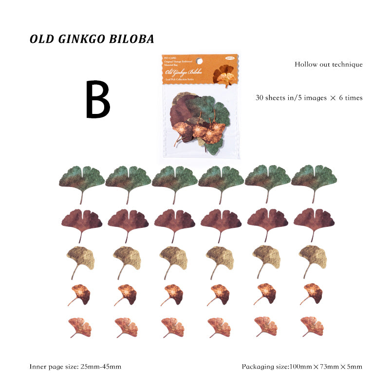 Leaf Picking Sticker 30pcs