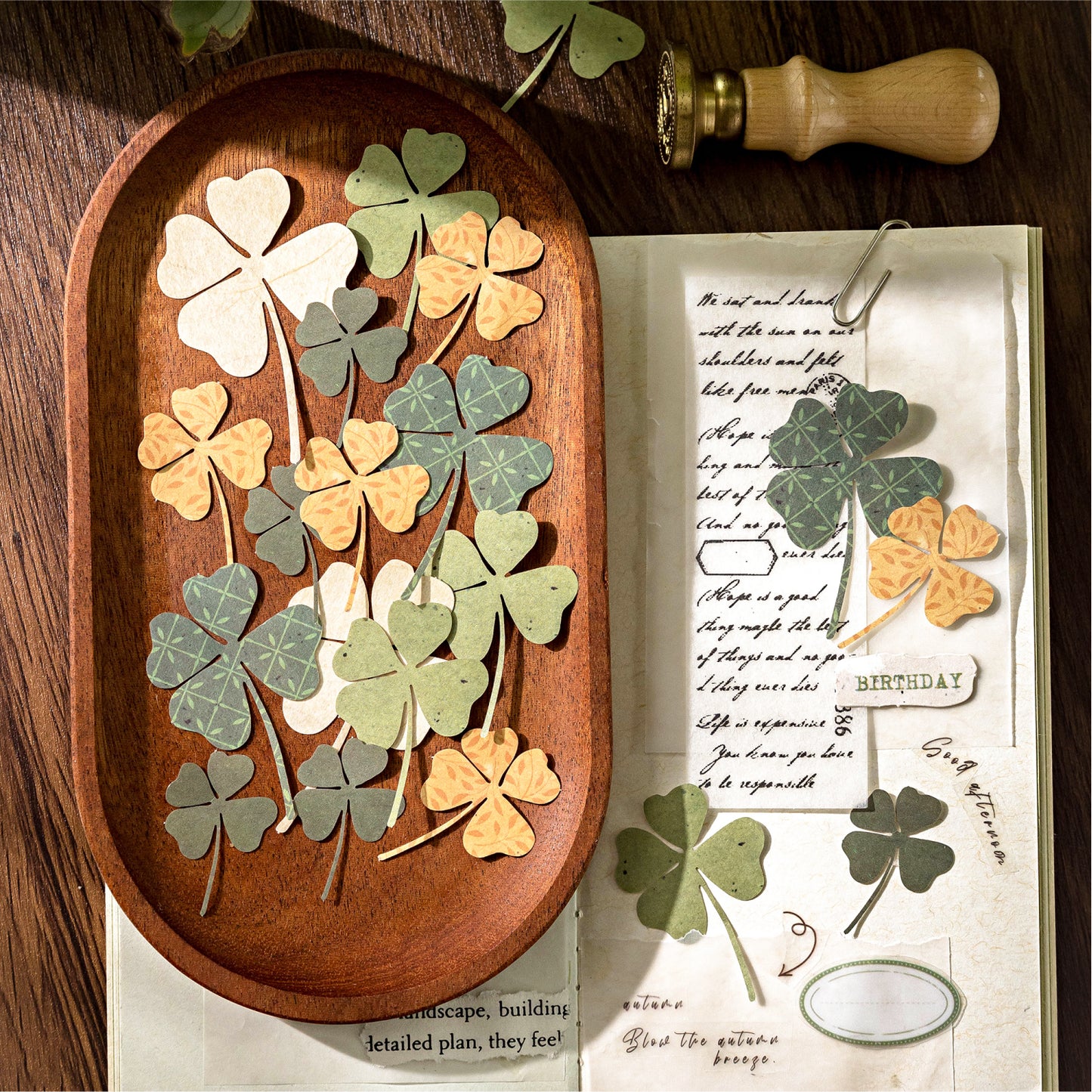 Leaf Picking Sticker 30pcs
