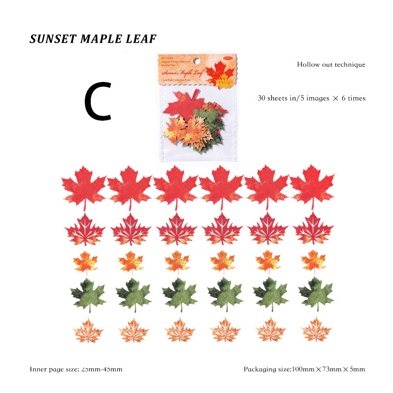 Leaf Picking Sticker 30pcs