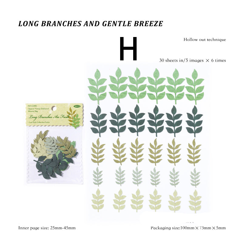 Leaf Picking Sticker 30pcs