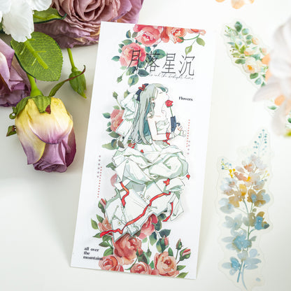 Leafy Flowers Bloom Stickers 20pcs