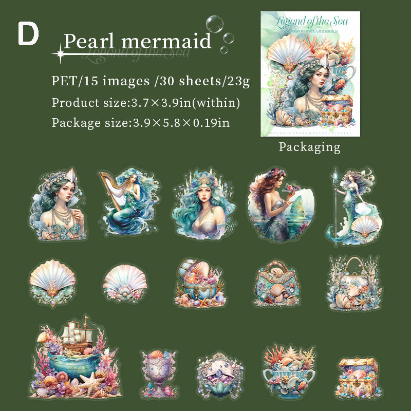 Legend of the Sea Stickers 30pcs