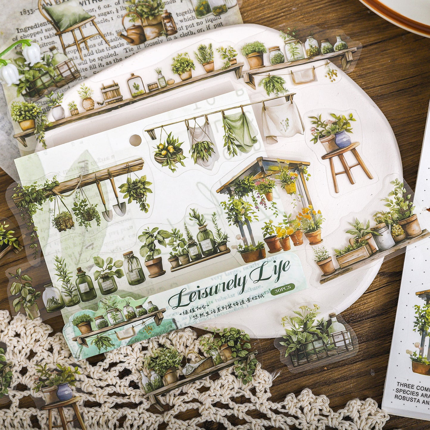 Leisure Life Series Sticker 30pcs