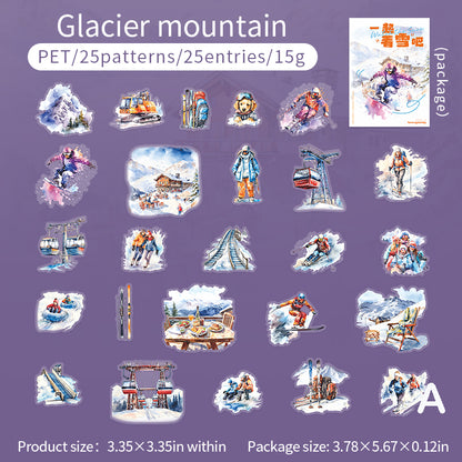 Let's Watch the Snow Stickers 25pcs