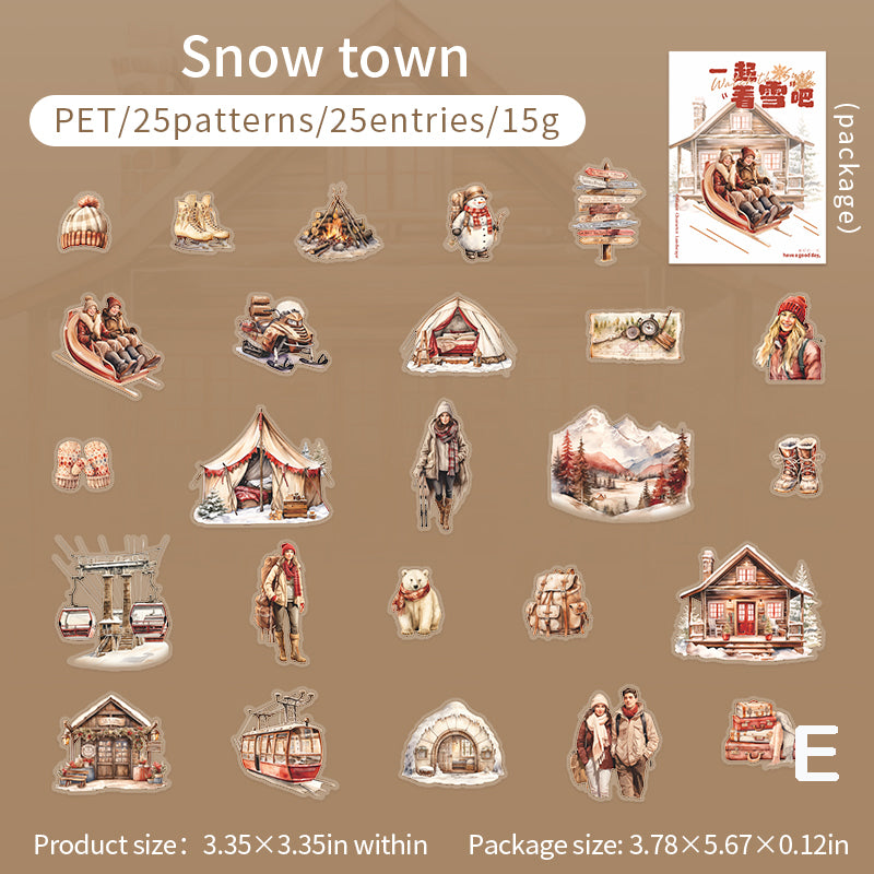 Let's Watch the Snow Stickers 25pcs