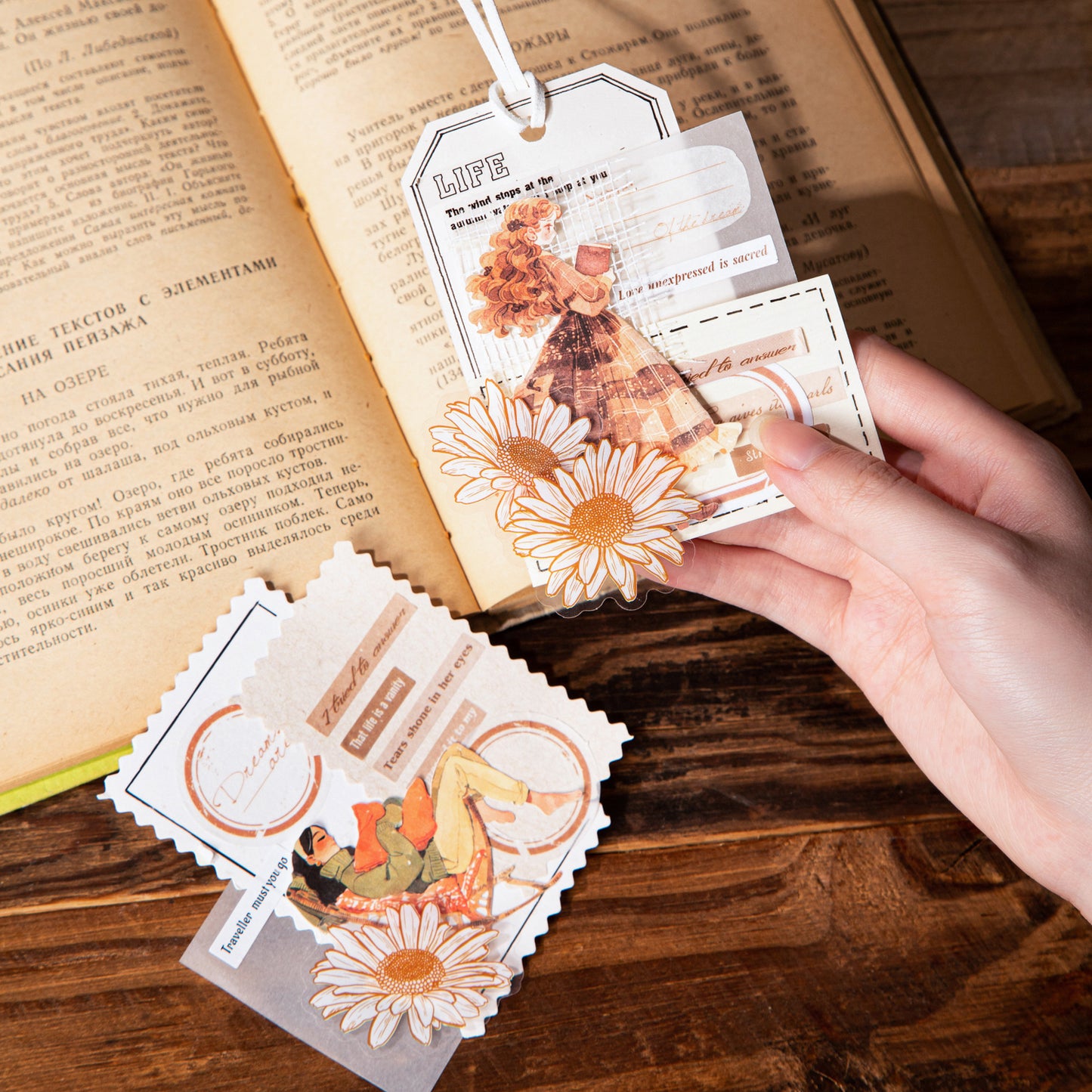 Library Girl Sticker 15pcs