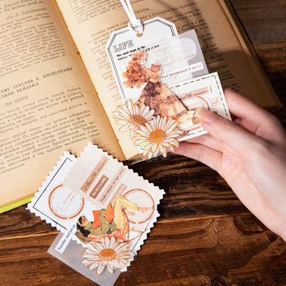 Library Girl Sticker 15pcs