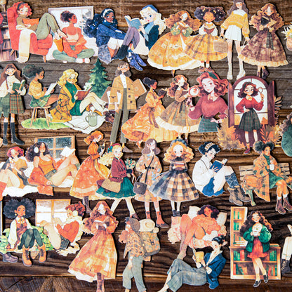 Library Girl Sticker 15pcs