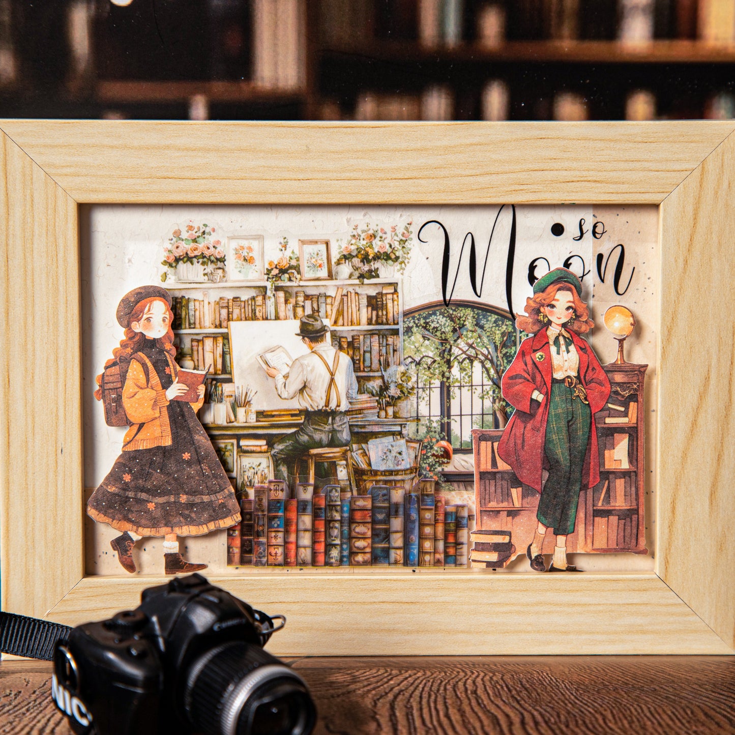 Library Girl Sticker 15pcs