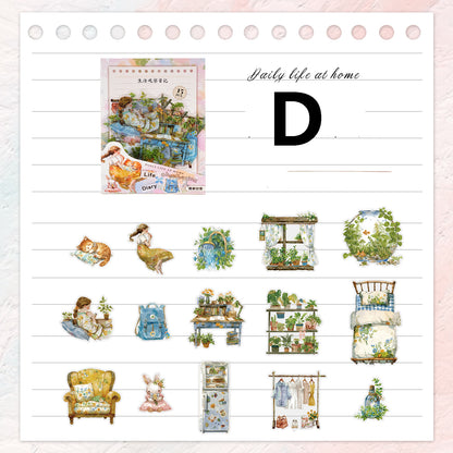 Life Observation Diary Sticker 15pcs
