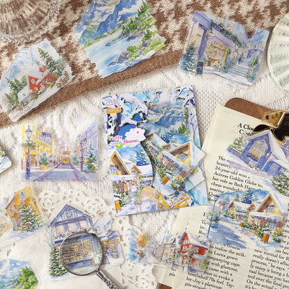 Light Sketch Of Seasons Stickers 10pcs