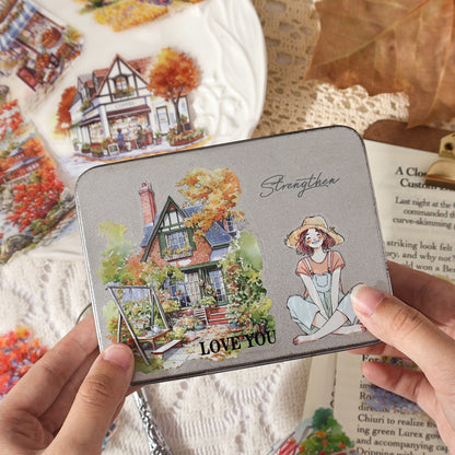 Light Sketch Of Seasons Stickers 10pcs