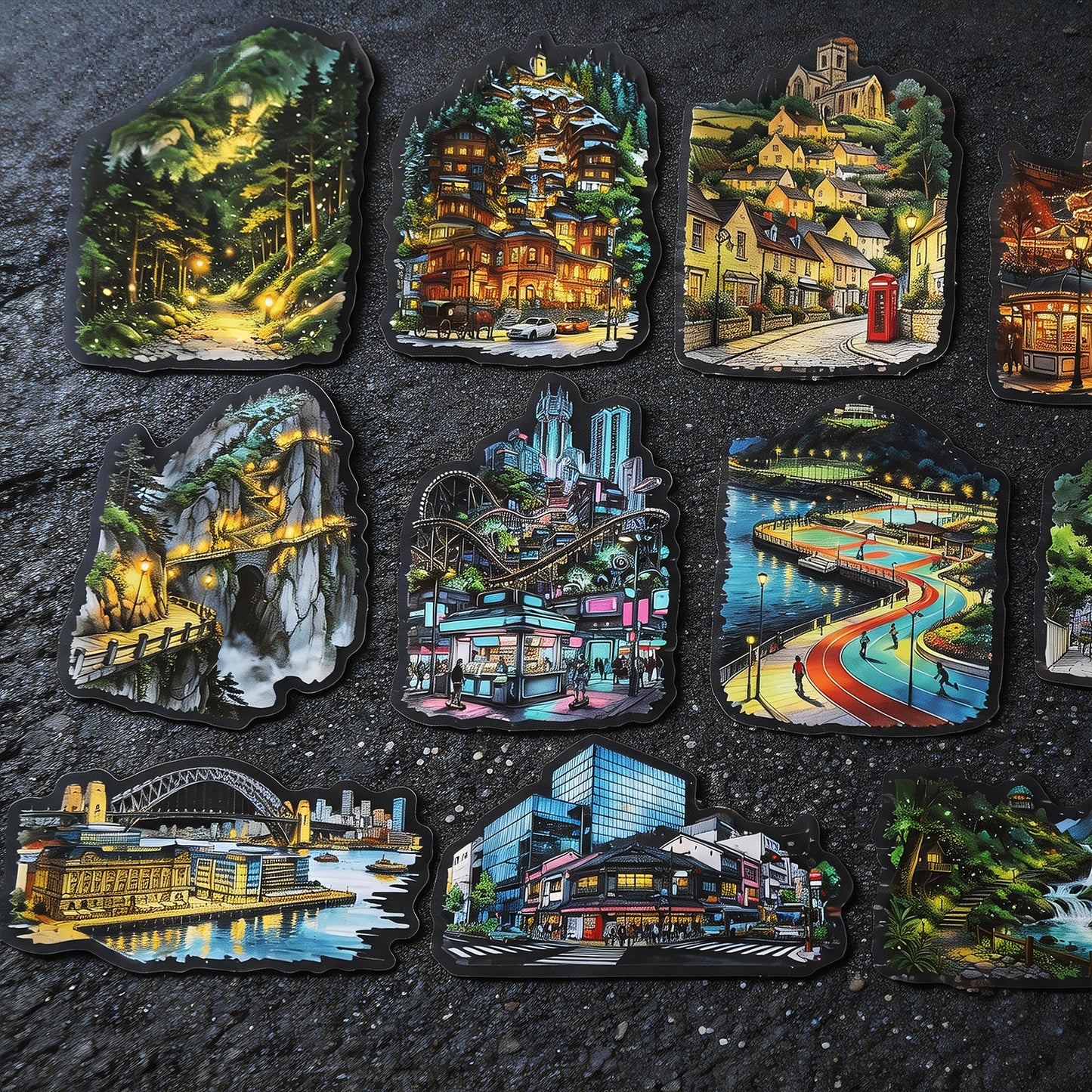 Light Up The Endless Night Stickers 12pcs