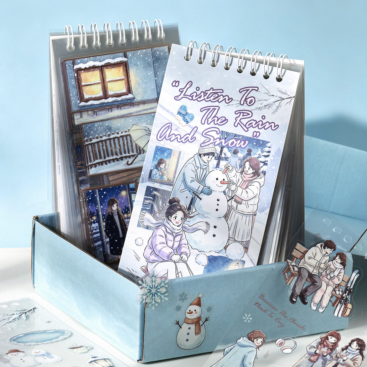 Listen to The Rain and Snow Sticker 48pcs