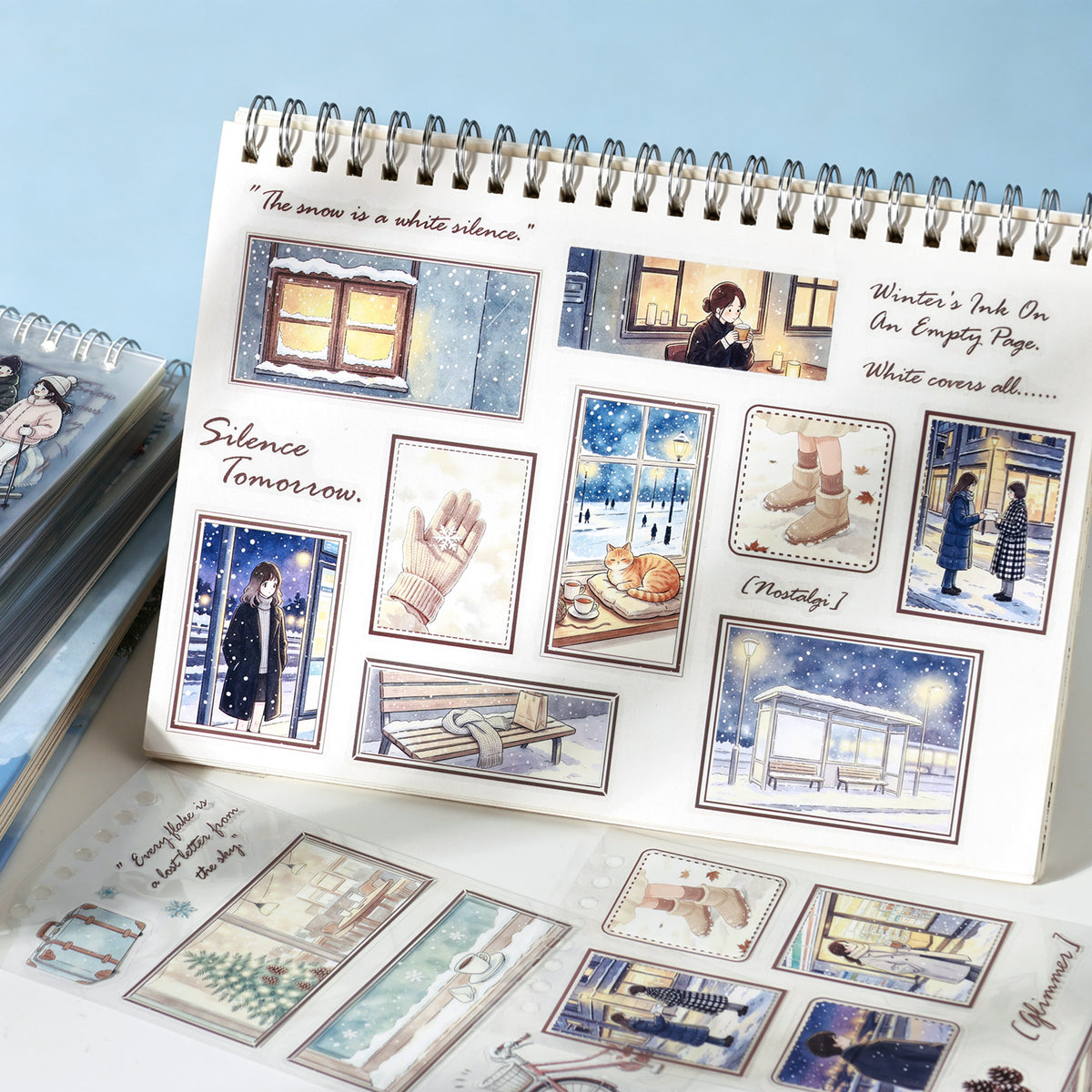 Listen to The Rain and Snow Sticker 48pcs