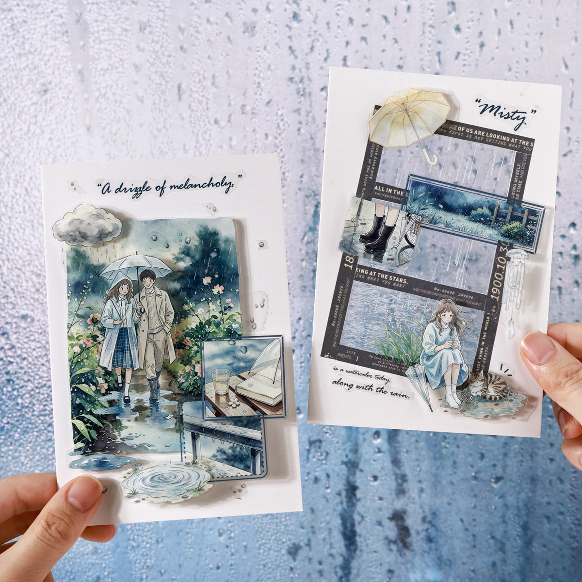 Listen to The Rain and Snow Sticker 48pcs