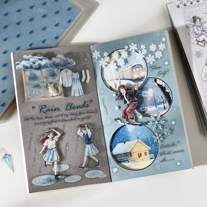 Listen to The Rain and Snow Sticker 48pcs