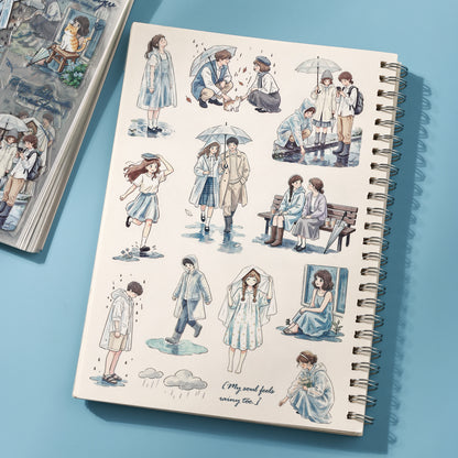 Listen to The Rain and Snow Sticker 48pcs